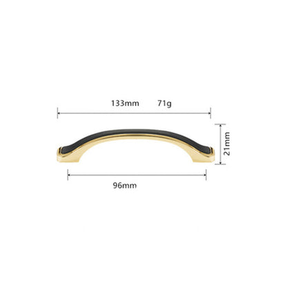 Comforsyco Black Gold Zinc Alloy Cabinet Pulls and Knobs
