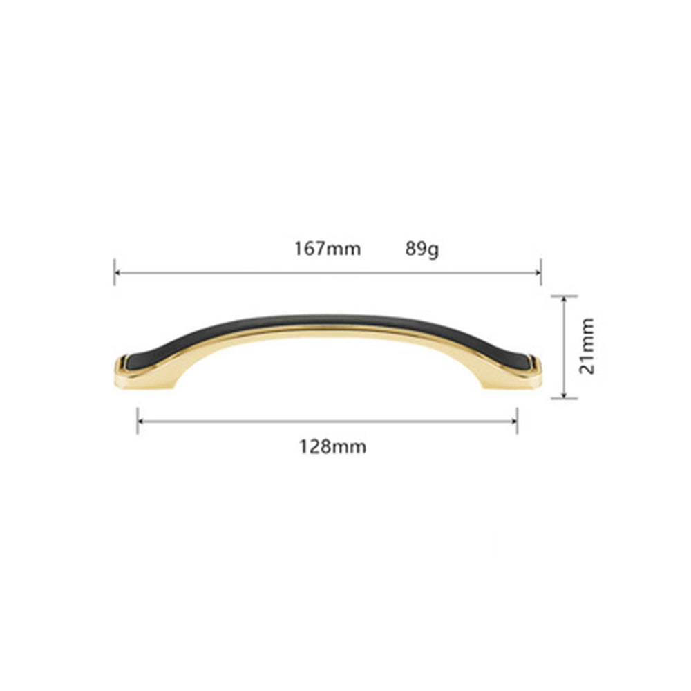 Comforsyco Black Gold Zinc Alloy Cabinet Pulls and Knobs