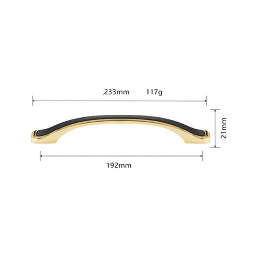 Comforsyco Black Gold Zinc Alloy Cabinet Pulls and Knobs