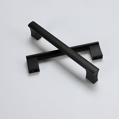 Comforsyco Black Round Bar Cabinet Pulls and Drawer Handles
