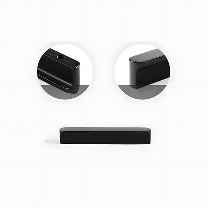 Comforsyco Black Square Bar Brass Cabinet Handles