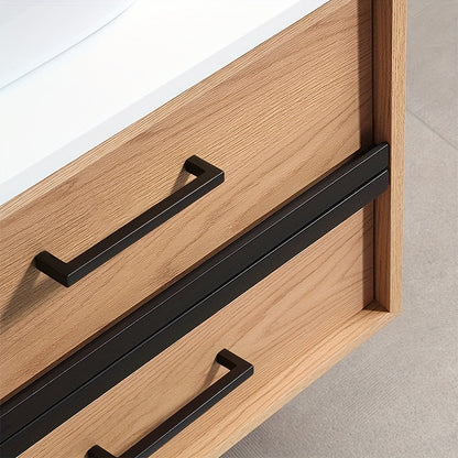 Comforsyco Black Square Cabinet Pulls for Modern Farmhouse Kitchen Cabinets & Drawers