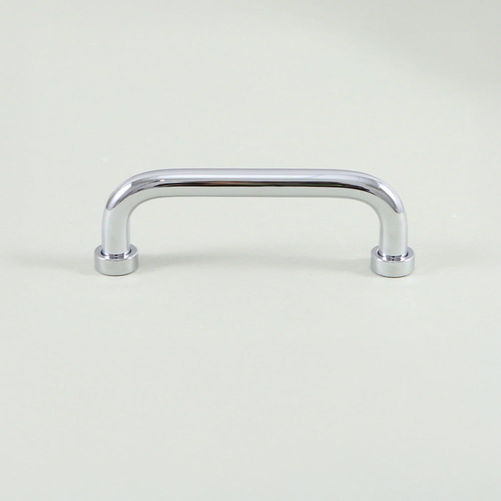 Comforsyco Brass Round Bar Cabinet Pulls and Knobs for Wardrobes