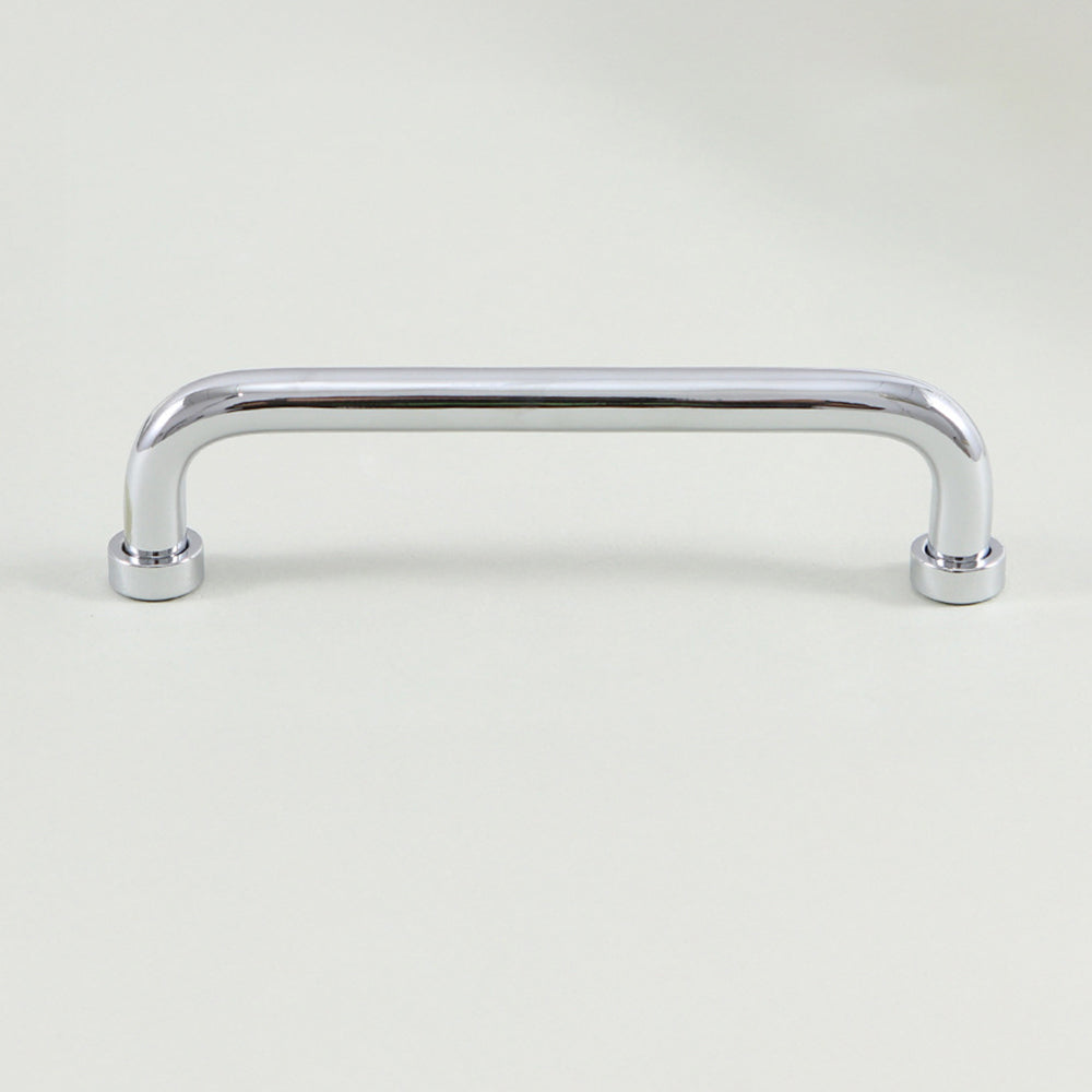Comforsyco Brass Round Bar Cabinet Pulls and Knobs for Wardrobes
