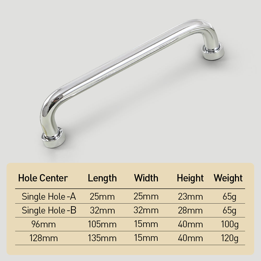 Comforsyco Brass Round Bar Cabinet Pulls and Knobs for Wardrobes
