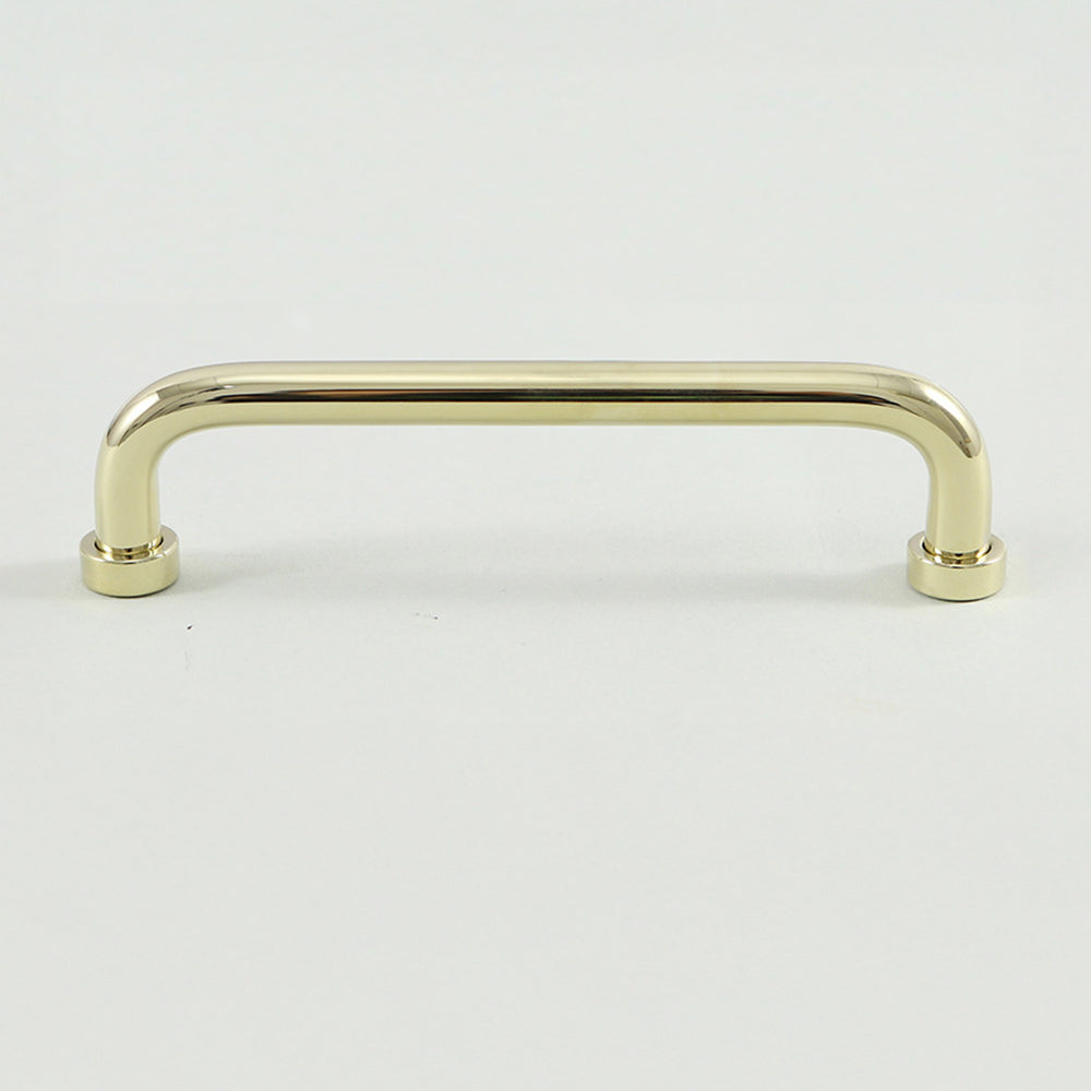 Comforsyco Brass Round Bar Cabinet Pulls and Knobs for Wardrobes