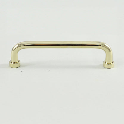 Comforsyco Brass Round Bar Cabinet Pulls and Knobs for Wardrobes