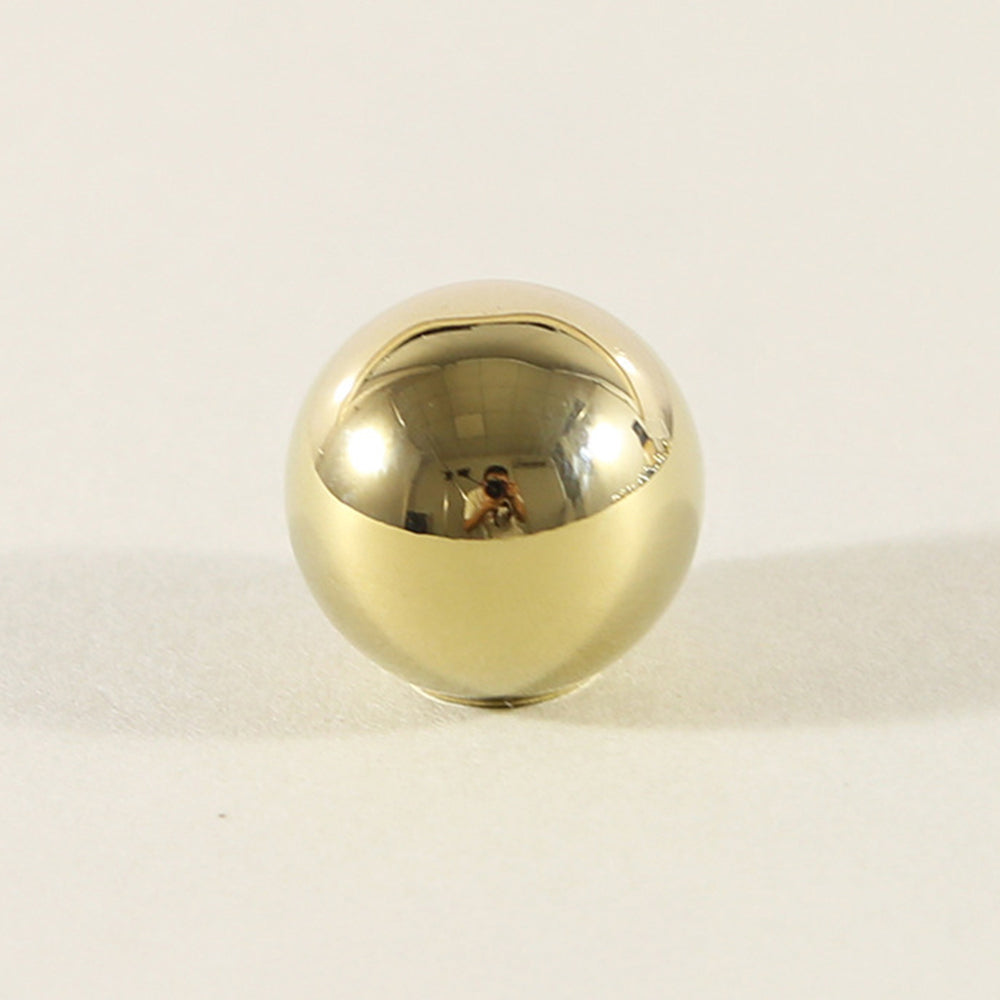 Comforsyco Brass Round Bar Cabinet Pulls and Knobs for Wardrobes