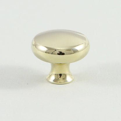 Comforsyco Brass Round Bar Cabinet Pulls and Knobs for Wardrobes