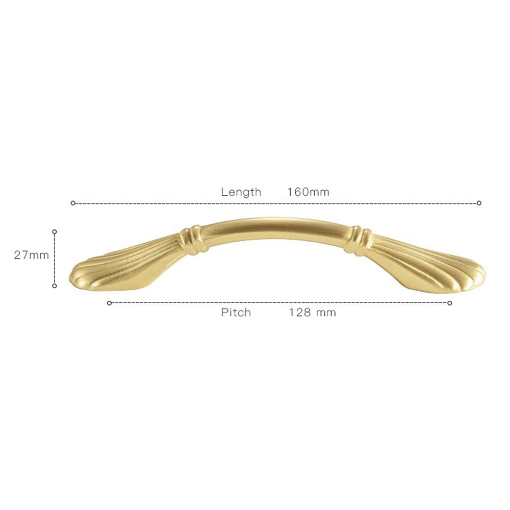 Comforsyco Brass Shell Cabinet Pulls and Round Knobs