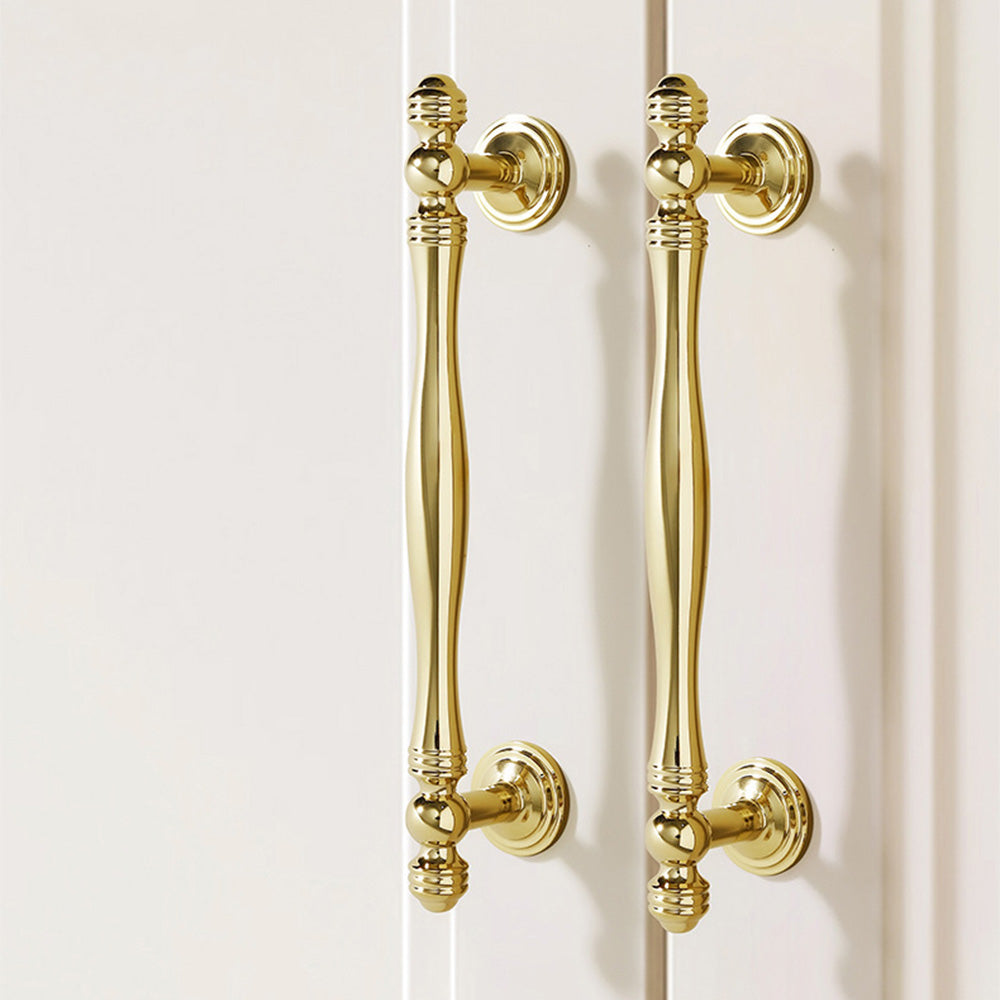 Comforsyco Bright Gold Brass Cabinet Pulls and Knobs