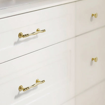 Comforsyco Bright Gold Brass Cabinet Pulls and Knobs