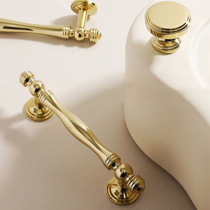 Comforsyco Bright Gold Brass Cabinet Pulls and Knobs