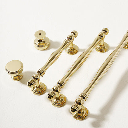 Comforsyco Bright Gold Brass Cabinet Pulls and Knobs