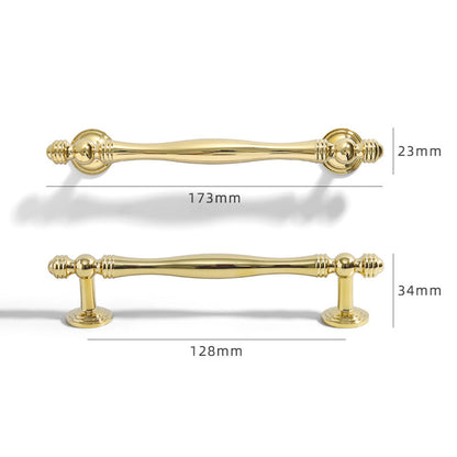 Comforsyco Bright Gold Brass Cabinet Pulls and Knobs