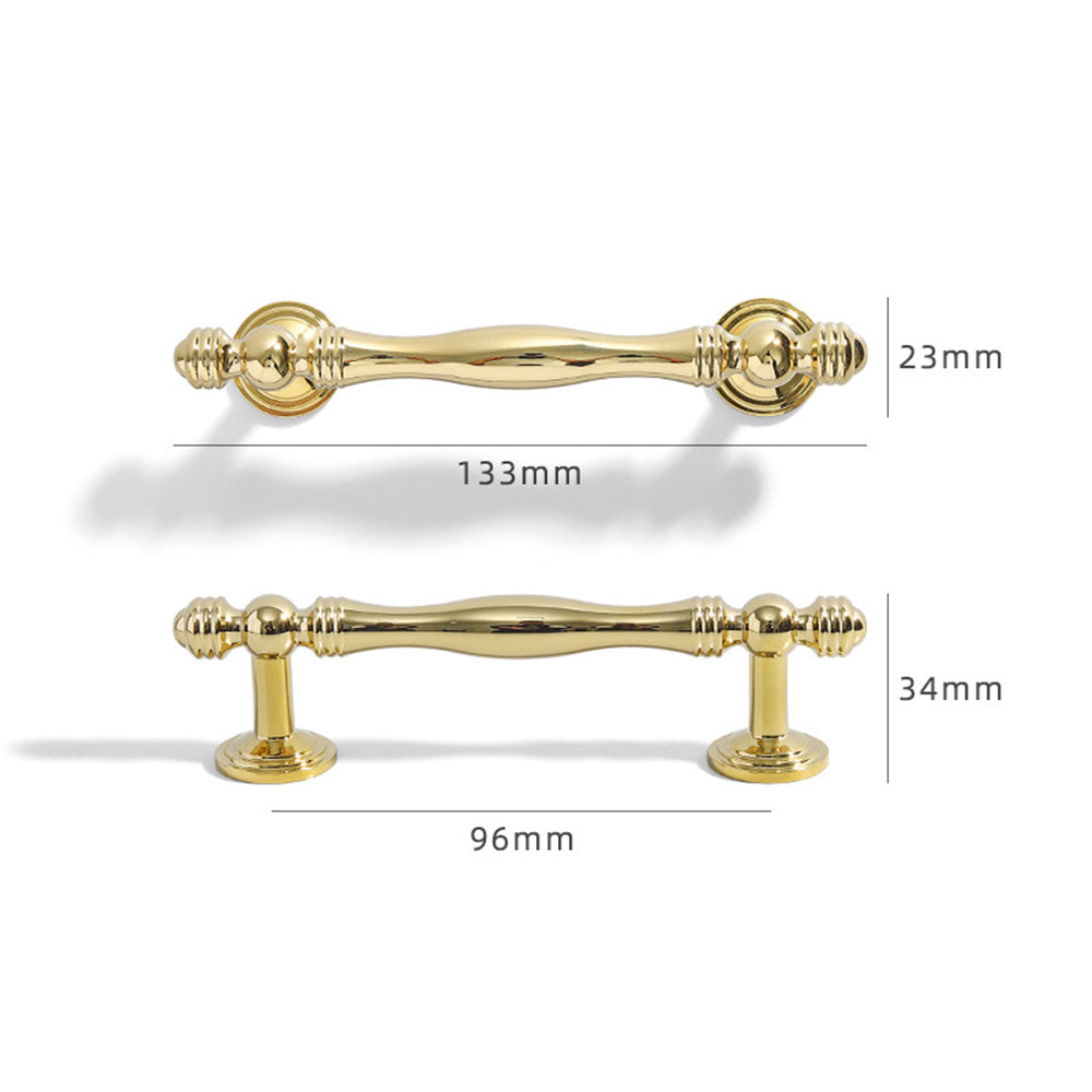 Comforsyco Bright Gold Brass Cabinet Pulls and Knobs