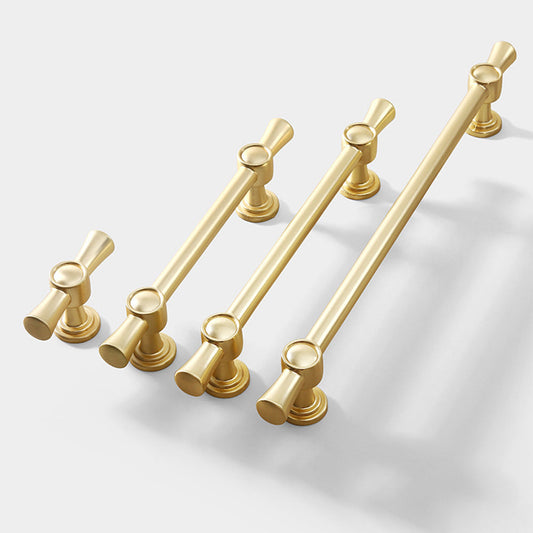 Comforsyco Brushed Brass Drawer Pulls for Cabinet