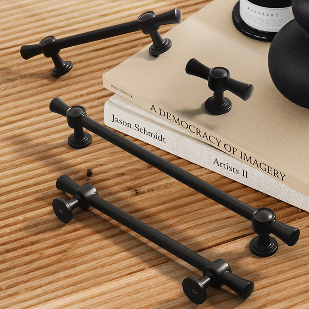 Comforsyco Brushed Brass Drawer Pulls for Cabinet