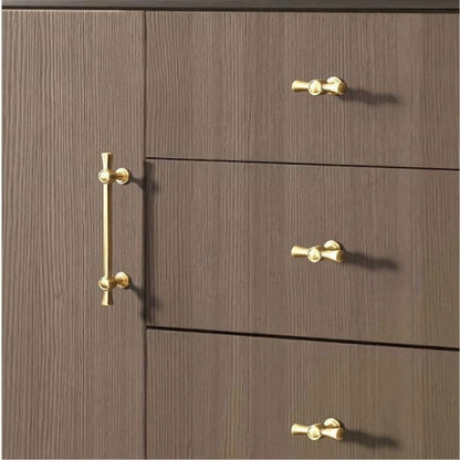 Comforsyco Brushed Brass Drawer Pulls for Cabinet