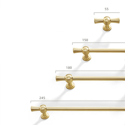 Comforsyco Brushed Brass Drawer Pulls for Cabinet