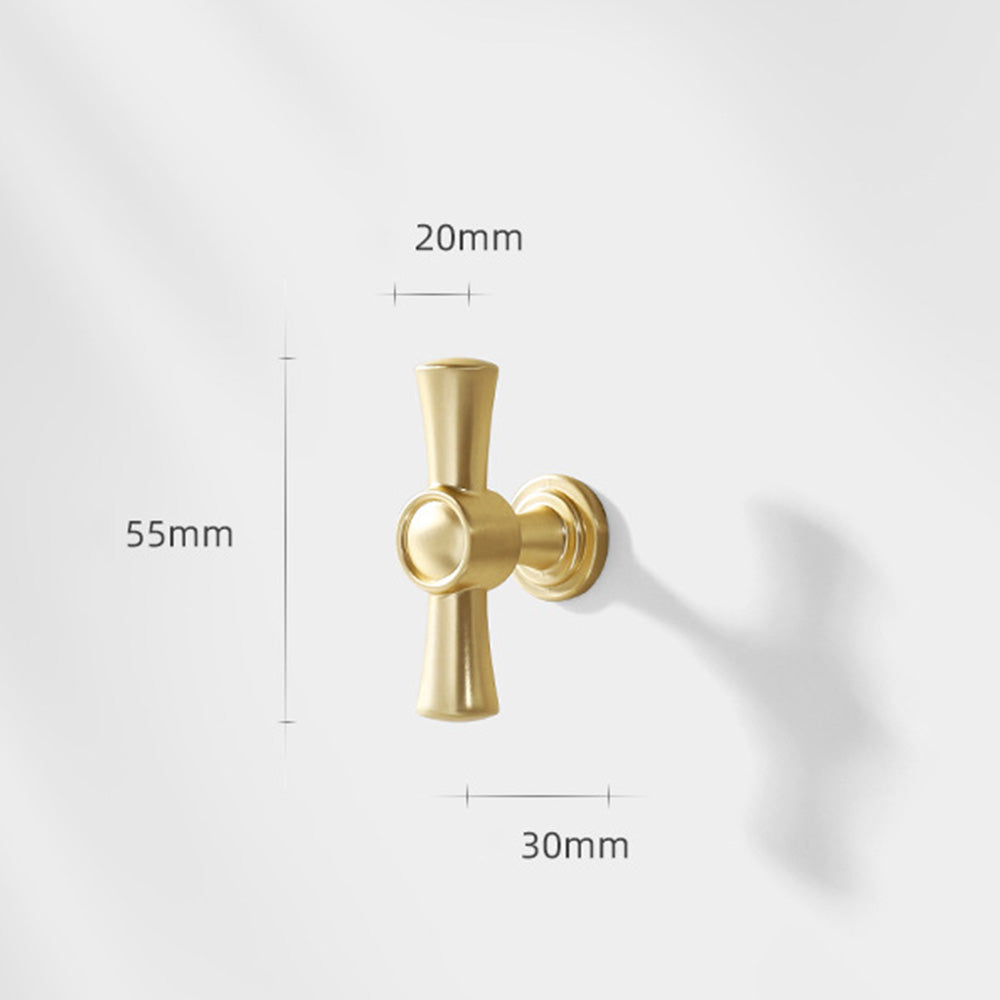 Comforsyco Brushed Brass Drawer Pulls for Cabinet