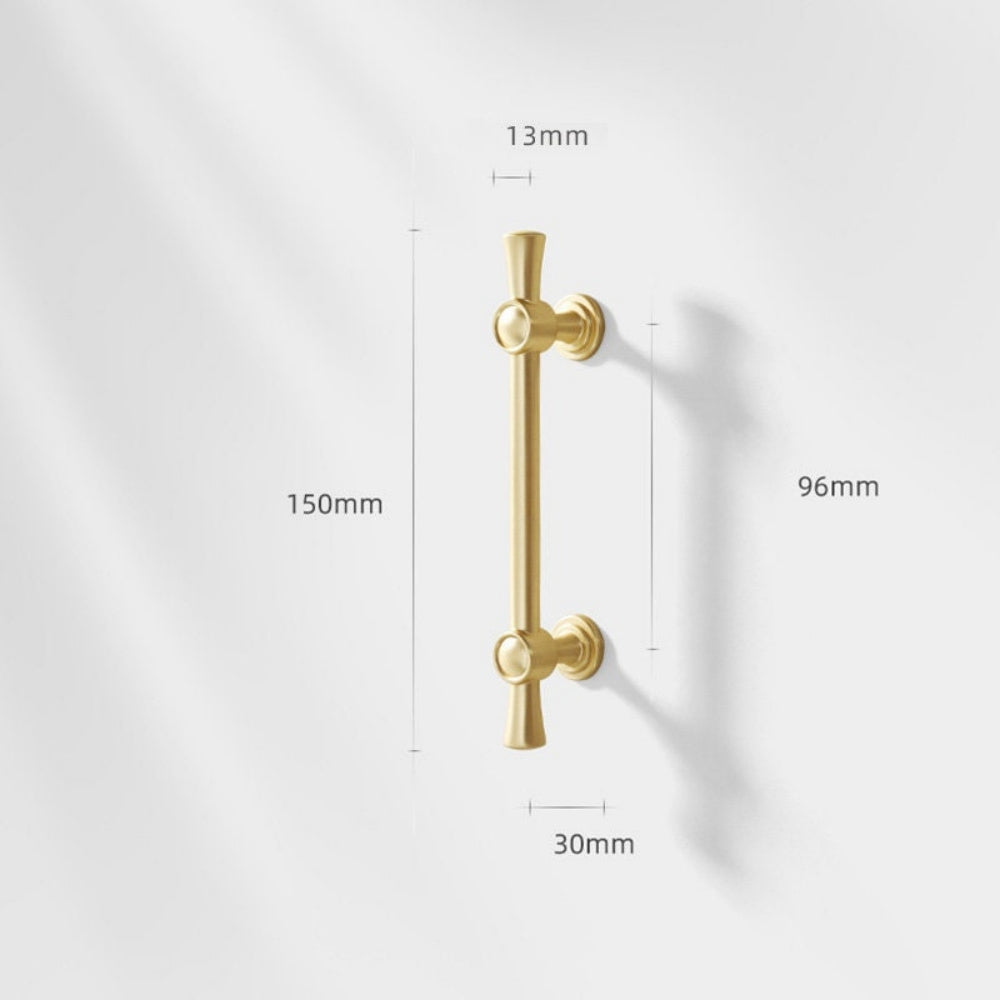 Comforsyco Brushed Brass Drawer Pulls for Cabinet