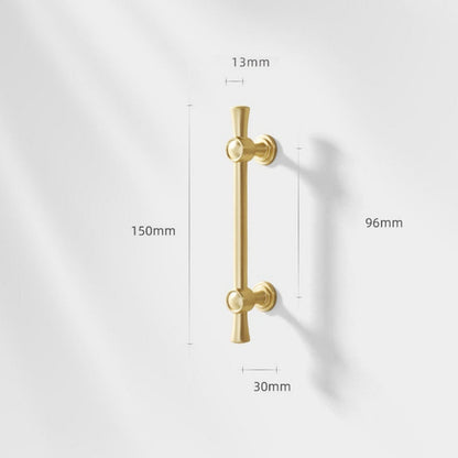 Comforsyco Brushed Brass Drawer Pulls for Cabinet