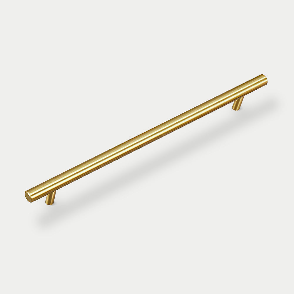 Comforsyco Brushed Brass Euro Style Cabinet Handles for Kitchen