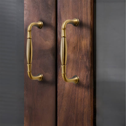 Comforsyco Brushed Brass Retro Cabinet Pulls and Knobs