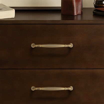 Comforsyco Brushed Brass Retro Cabinet Pulls and Knobs