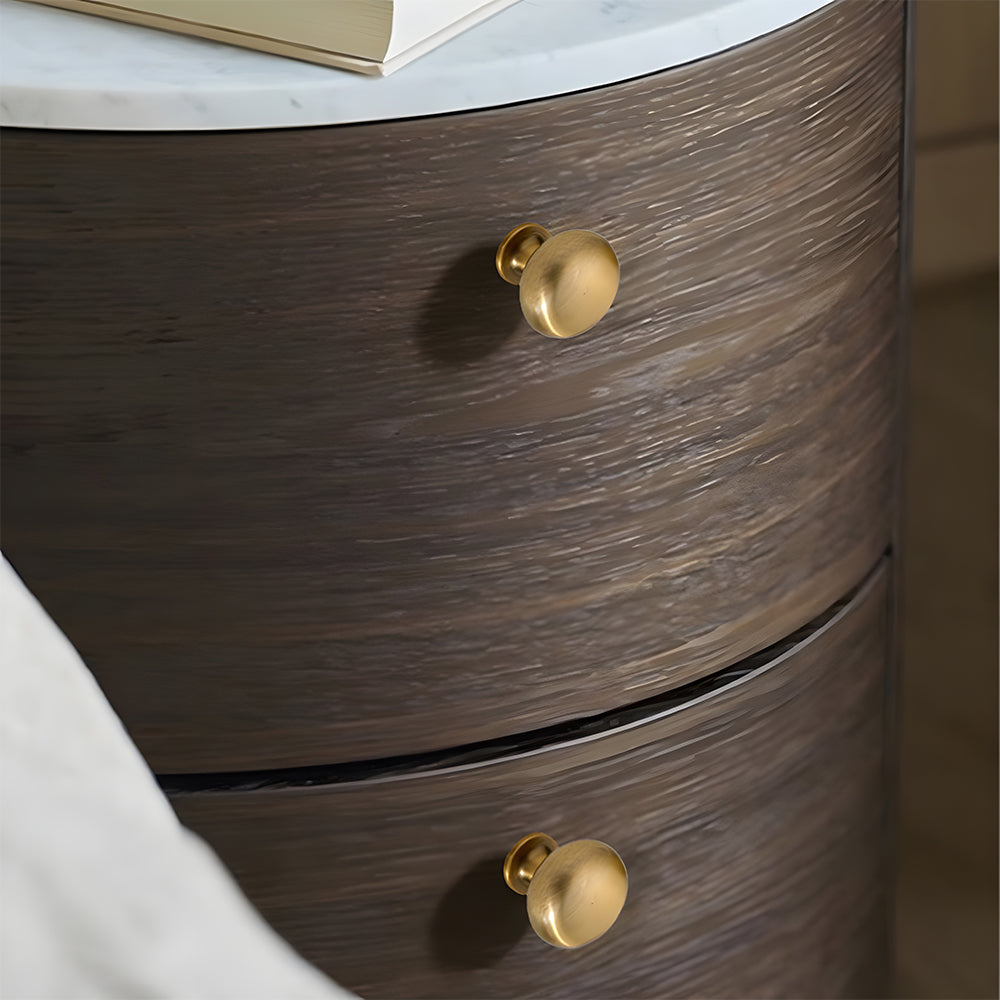 Comforsyco Brushed Brass Retro Cabinet Pulls and Knobs