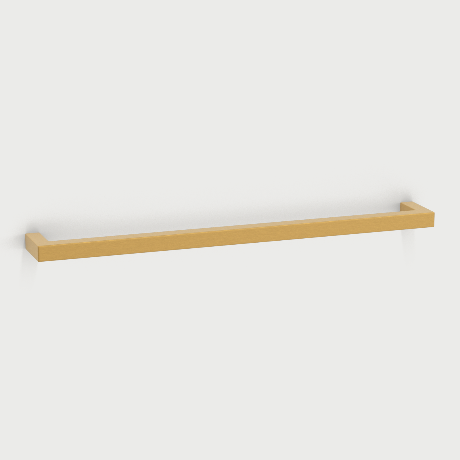 Comforsyco Brushed Brass Square Cabinet Pulls for Kitchen Cabinets & Drawers