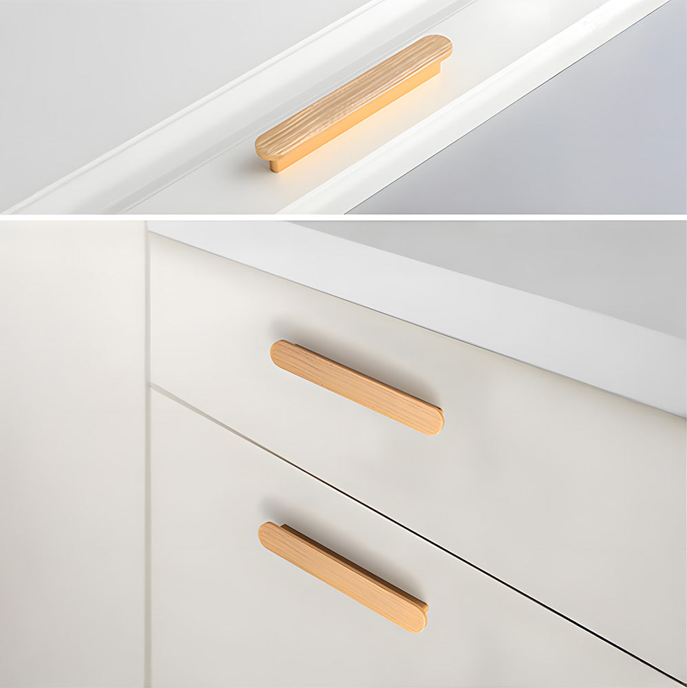 Comforsyco Brushed Flat Bar Cabinet Handles and Drawer Pulls