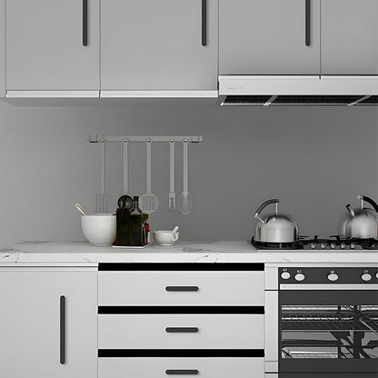 Comforsyco Brushed Flat Bar Cabinet Handles and Drawer Pulls