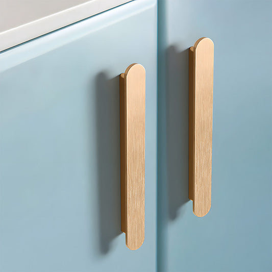 Comforsyco Brushed Flat Bar Cabinet Handles and Drawer Pulls