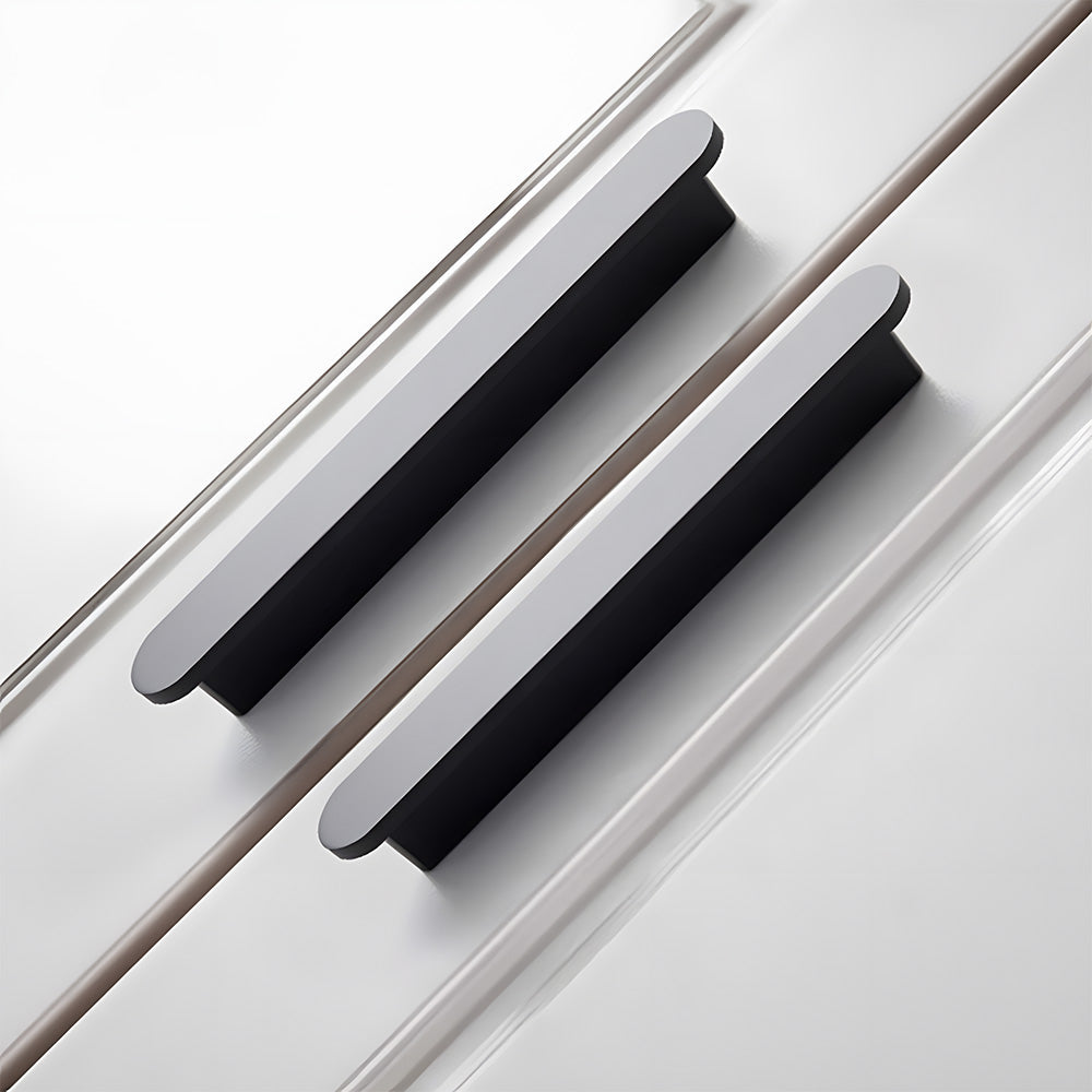 Comforsyco Brushed Flat Bar Cabinet Handles and Drawer Pulls