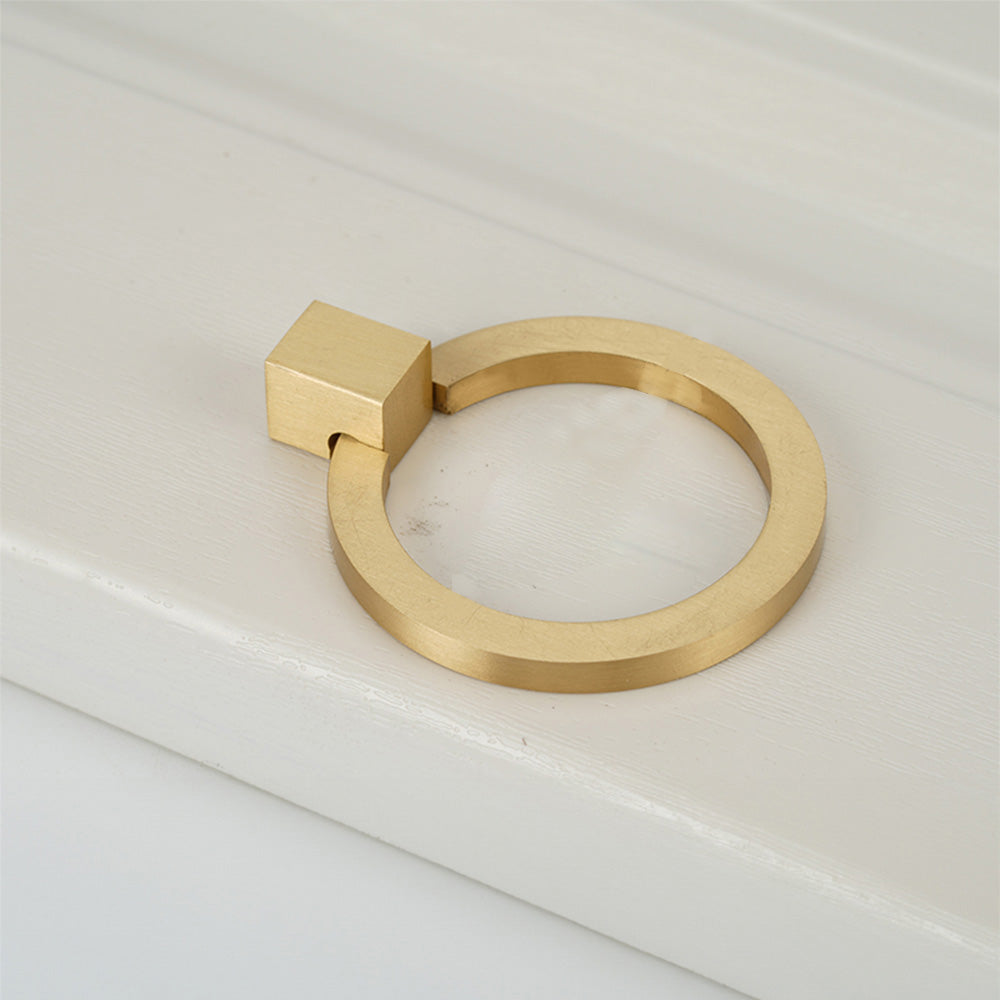 Comforsyco Brushed Gold Brass Cabinet Pulls and Knobs