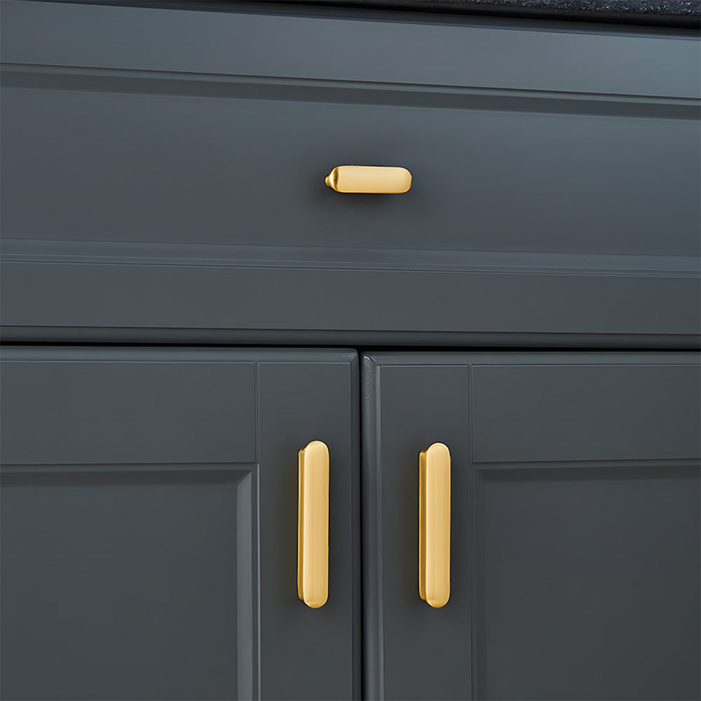 Comforsyco Brushed Gold Brass T-Bar Cabinet Handles