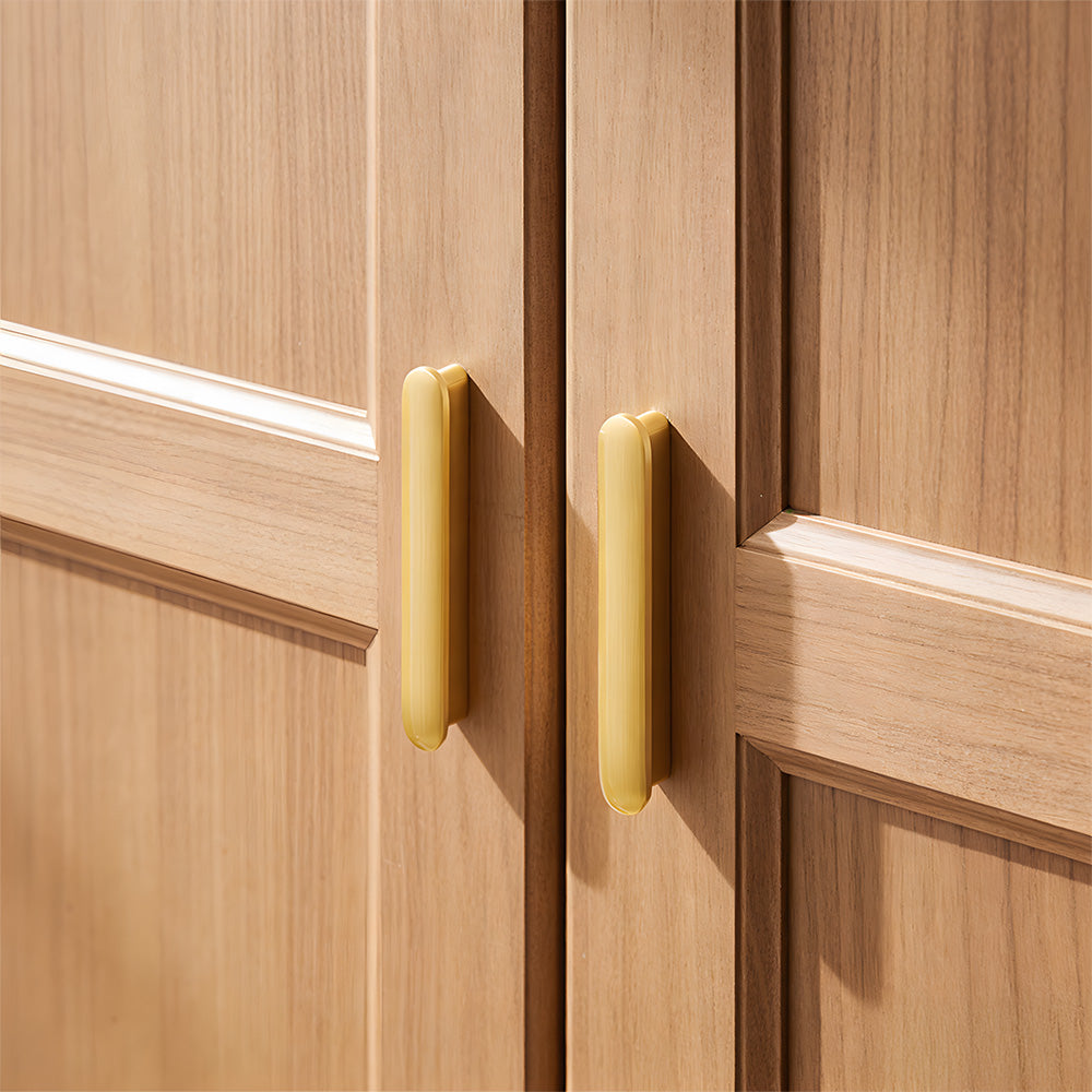 Comforsyco Brushed Gold Brass T-Bar Cabinet Handles