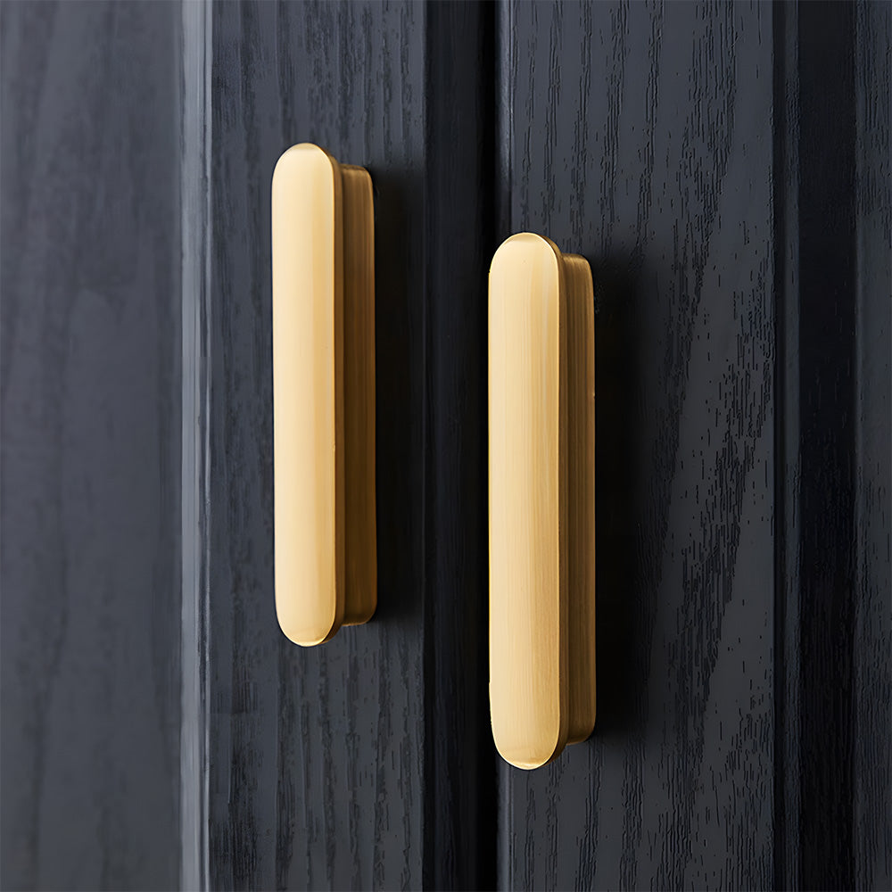 Comforsyco Brushed Gold Brass T-Bar Cabinet Handles