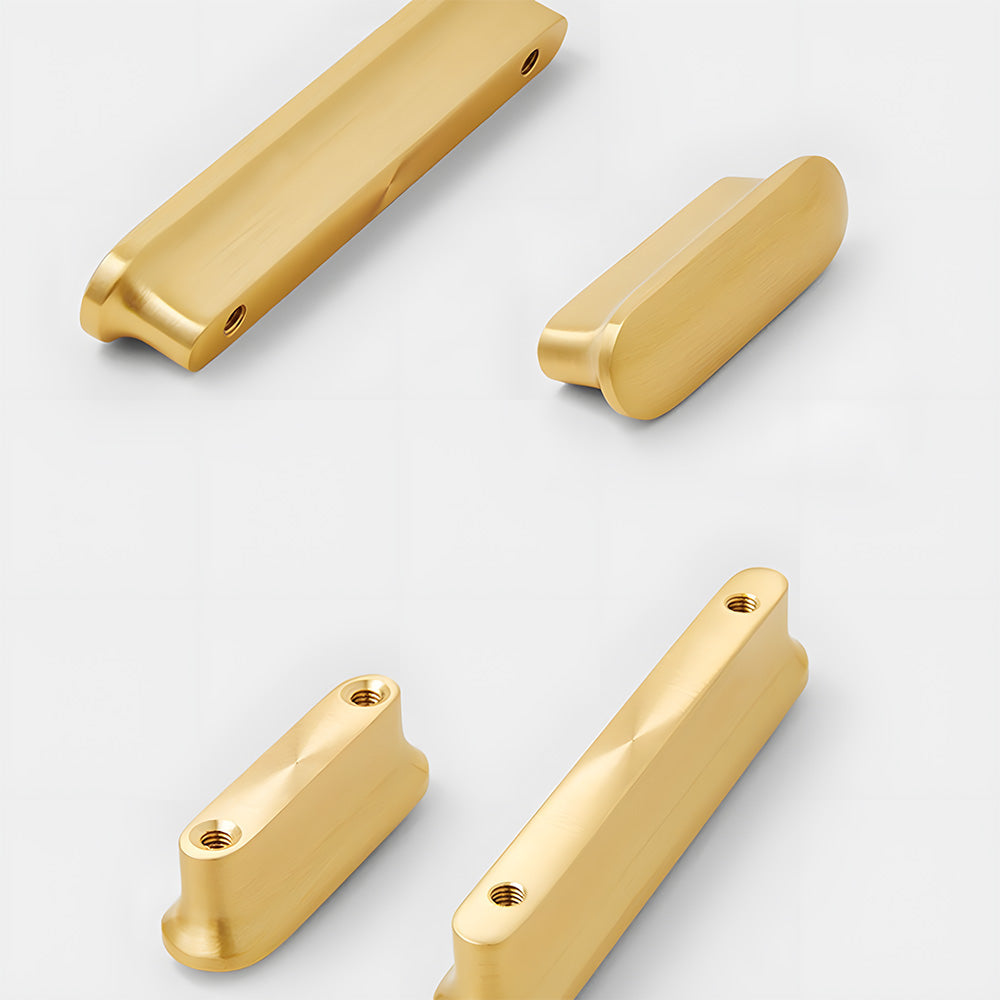 Comforsyco Brushed Gold Brass T-Bar Cabinet Handles