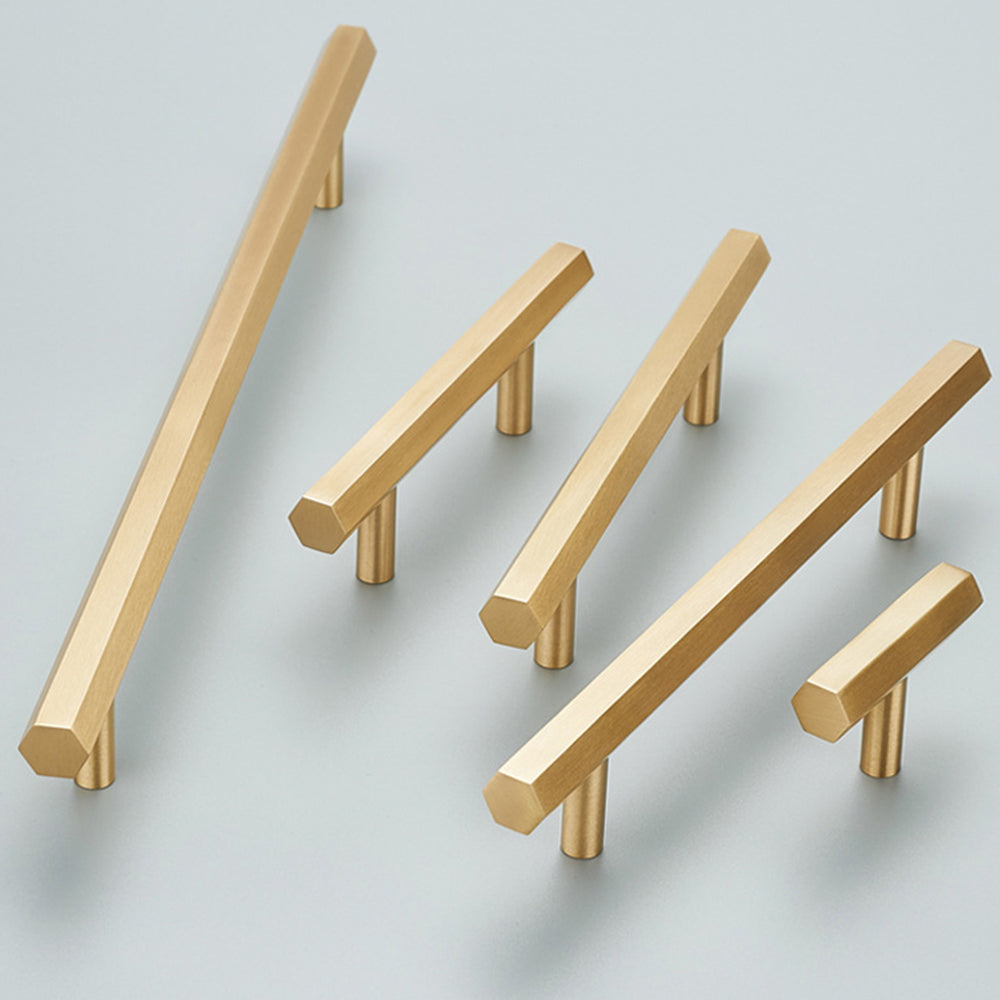 Comforsyco Brushed Gold Cabinet Bar Pull for Kitchen