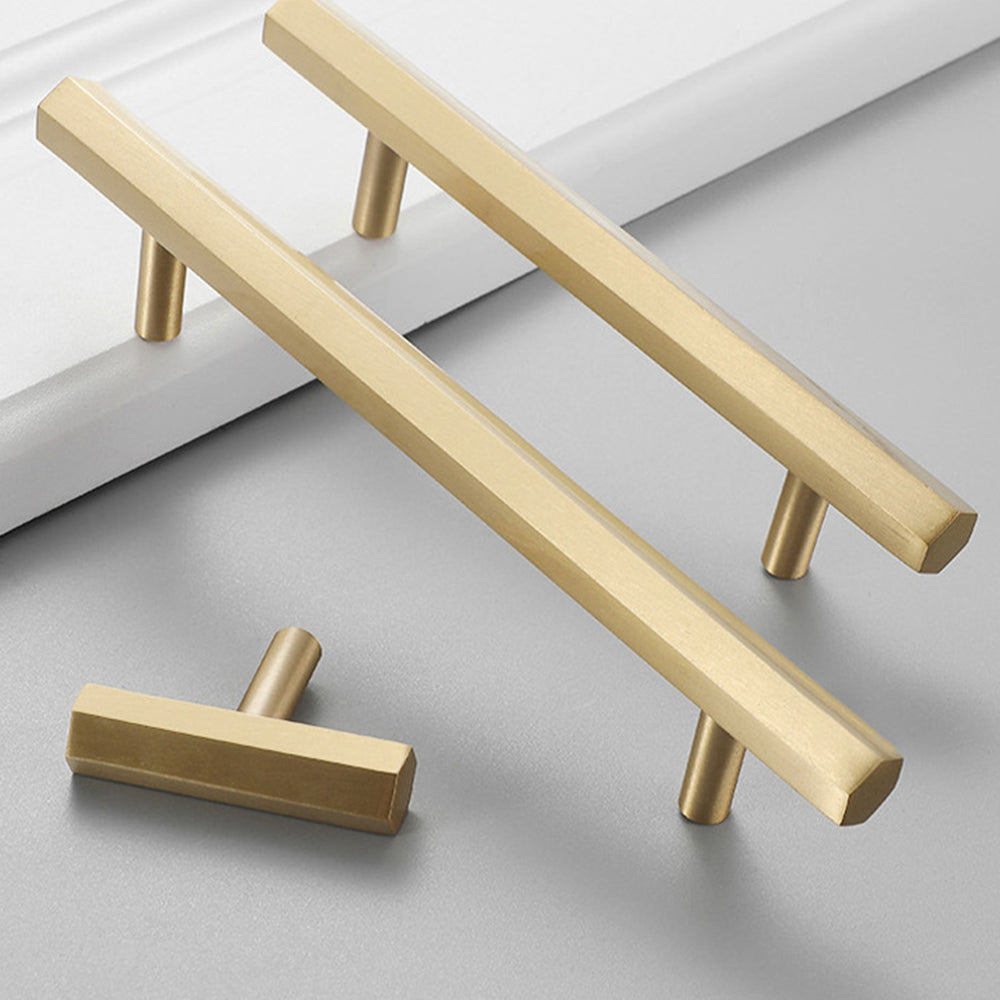 Comforsyco Brushed Gold Cabinet Bar Pull for Kitchen