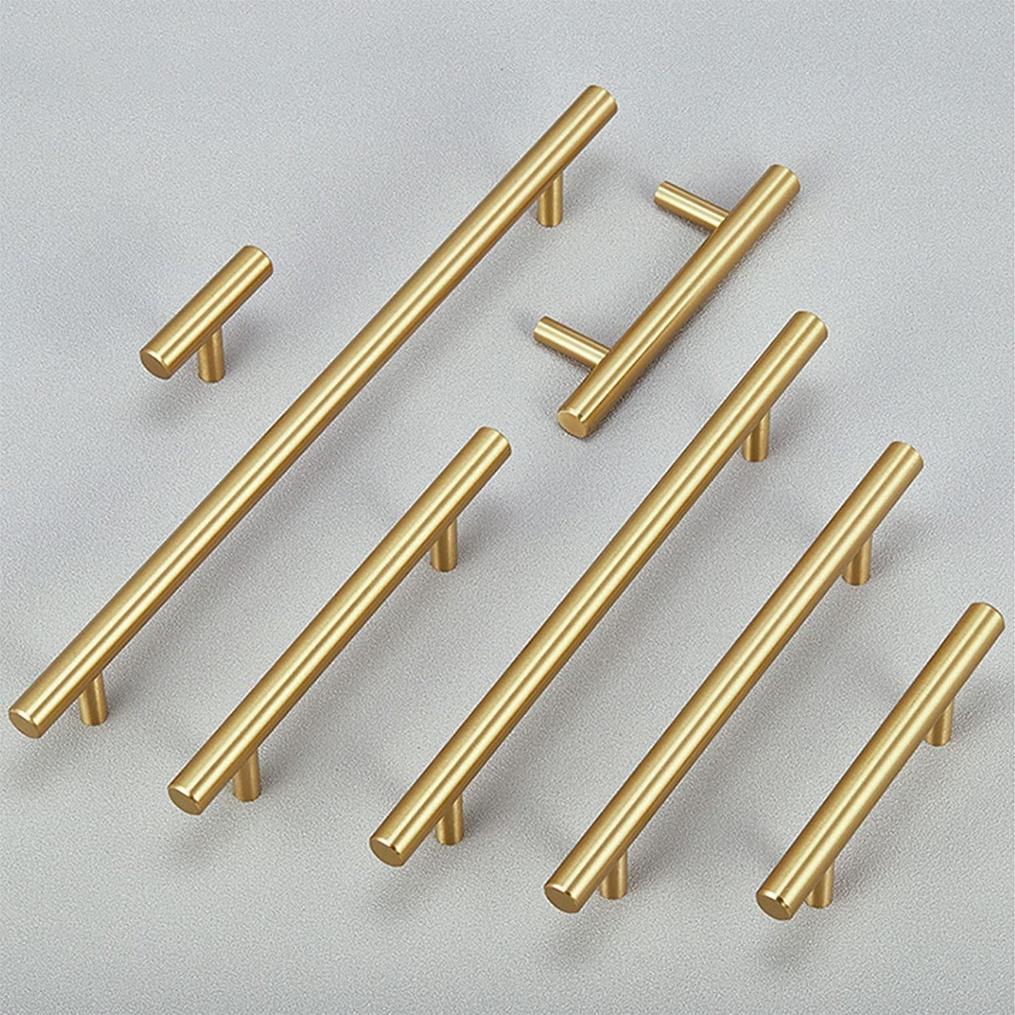 Comforsyco Brushed Gold Euro Style Cabinet Handles