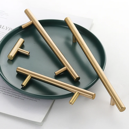 Comforsyco Brushed Gold Euro Style Cabinet Handles