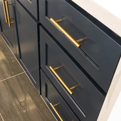 Comforsyco Brushed Gold Euro Style Cabinet Handles