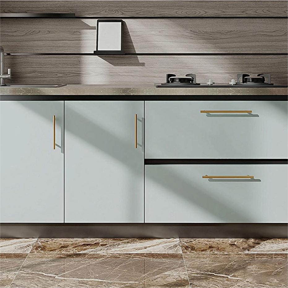 Comforsyco Brushed Gold Euro Style Cabinet Handles