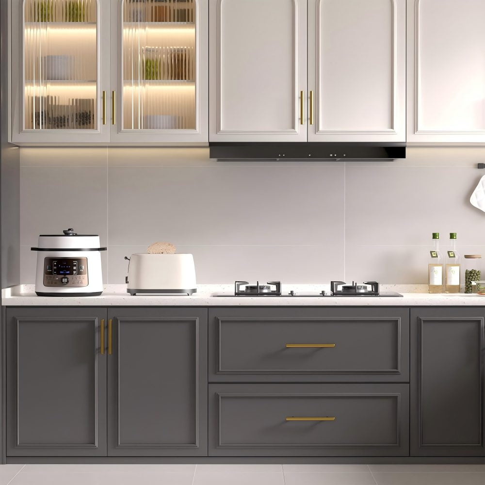 Comforsyco Brushed Gold Euro Style Cabinet Handles