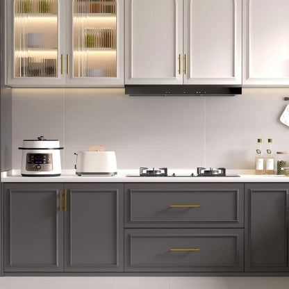 Comforsyco Brushed Gold Euro Style Cabinet Handles