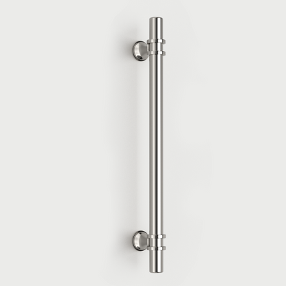 Comforsyco Brushed Nickel & Black Cabinet Pulls Solid Modern Drawer Pulls